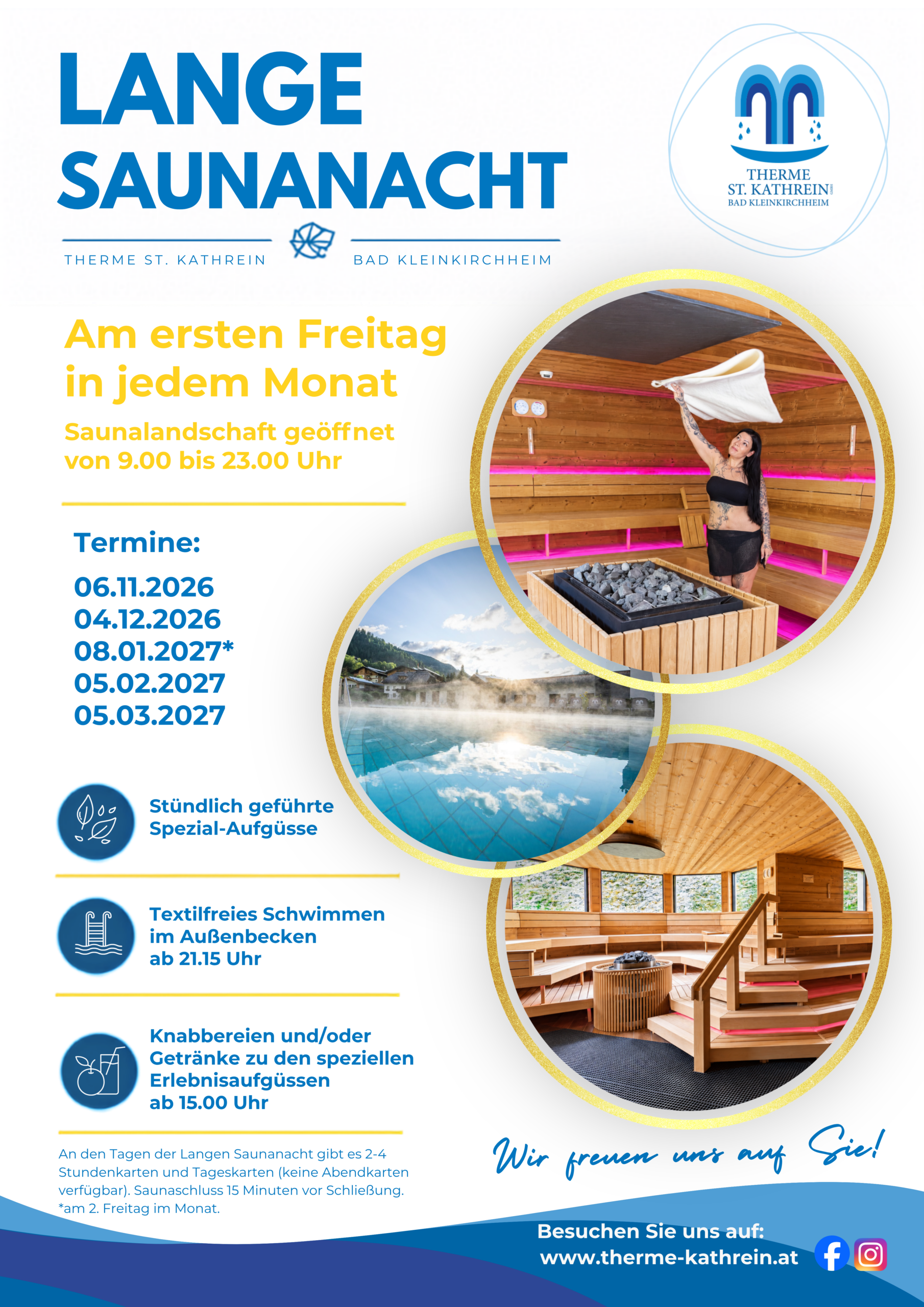 Plakat Lange Sauna Nacht