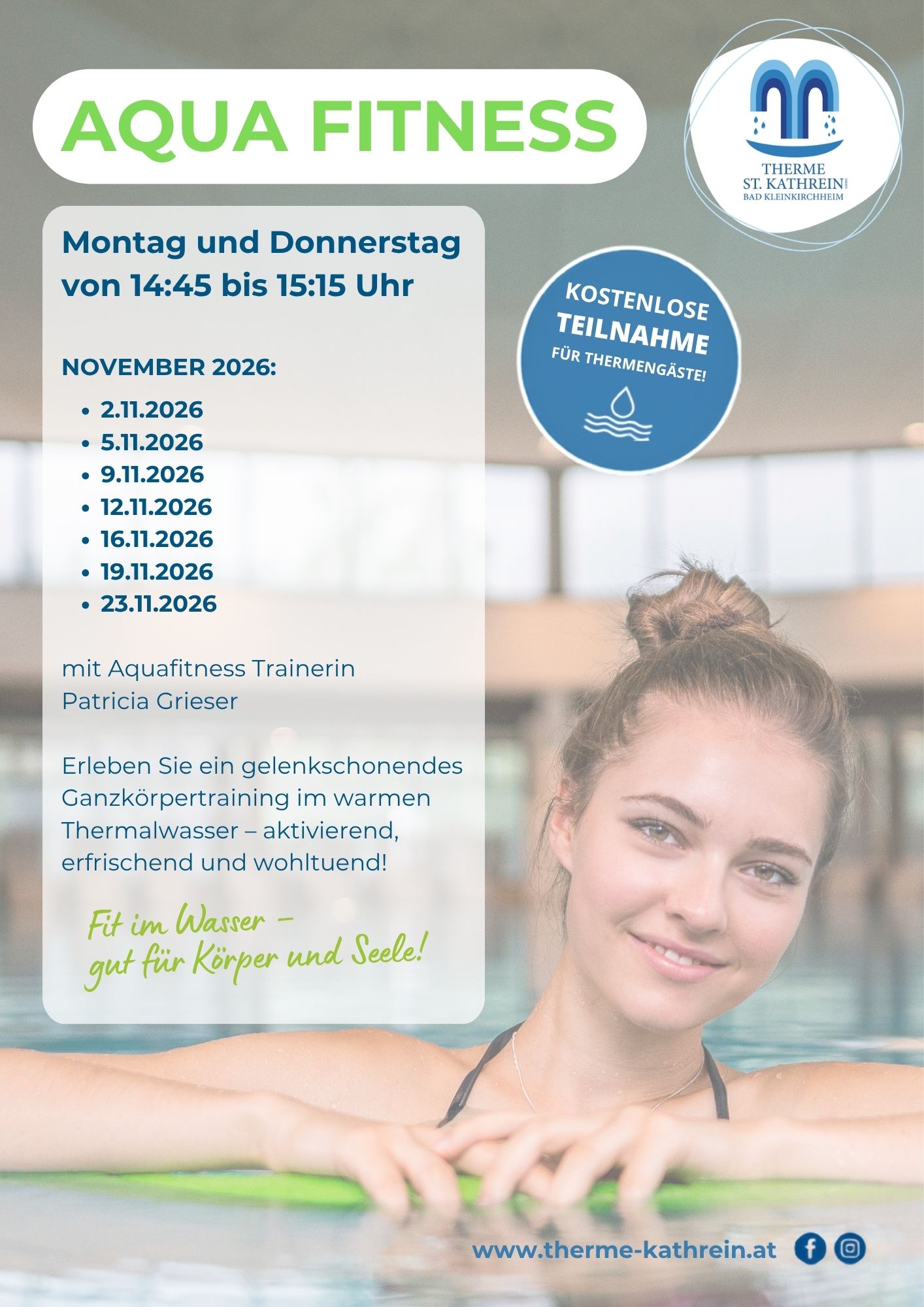 aktuell Aqua Fitness November 2026